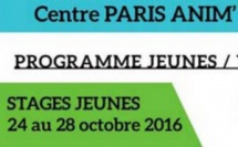Programme Jeune pour les vacances de la Toussaint