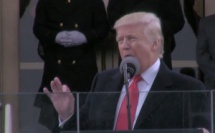 Donald Trump speaks to Americans and to the world