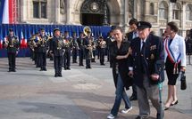 Romain Lévy et Geneviève Bertrand au 65e anniversaire de la Libération