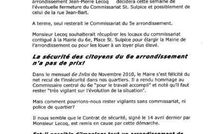 Jean-Pierre Lecoq se bat-il pour garder le commissariat du 6e ?