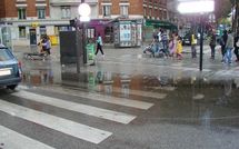 Attention trottoir et chaussée submersibles
