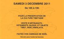 3 décembre 2011 : Vente de Noël pour la préservation de la culture tibétaine