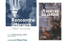 9 décembre 2011 : Rencontre littéraire avec Valère Staraselski au Marque Page