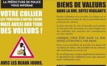 Paris contre les vols à l'arraché de bijoux en or