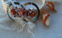 Nini la Souris polynésienne et Logo le Petit Tupa chez le photographe