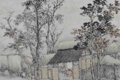 Shen Zhou (1427-1509) Little Qian in the Study (detail) 1483, ink and colors on paper, 151 x 64,8 cm © Chih Lo Lou Collection, Hong Kong Museum of Art/Cernushi Museum