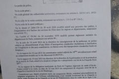 Arrêté 2015-00422 portant évacuation d'un campement installé irrégulièrement sur la voie publique Page 1 