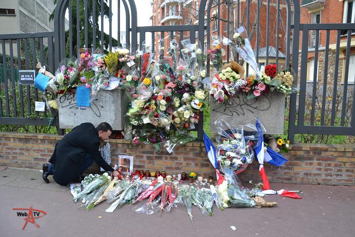 Hommage à Clarissa Jean-Philippe à Montrouge le 11 janvier 2015 à 15h © VD