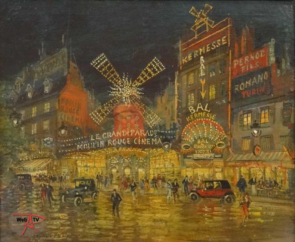 Lot 181 - Le Moulin Rouge par K.Korovine Etude E. Aubert
