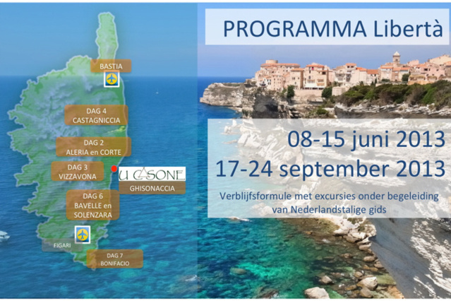 PROGRAMMA Libertà 08-15 juni & 17-24 september PROGRAMMA Libertà 08-15 juni & 17-24 september