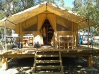 Tente toile et bois / Eco-lodge