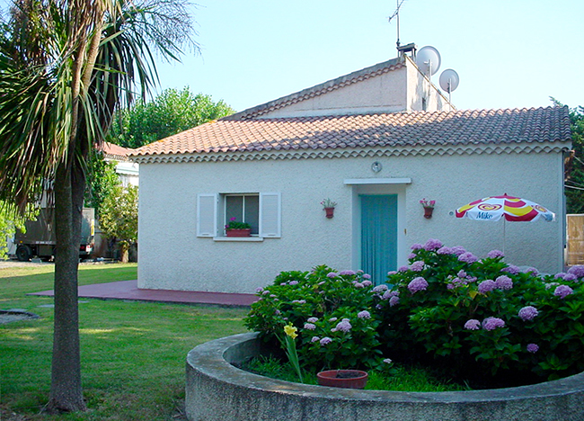 Gîte, vue du jardin