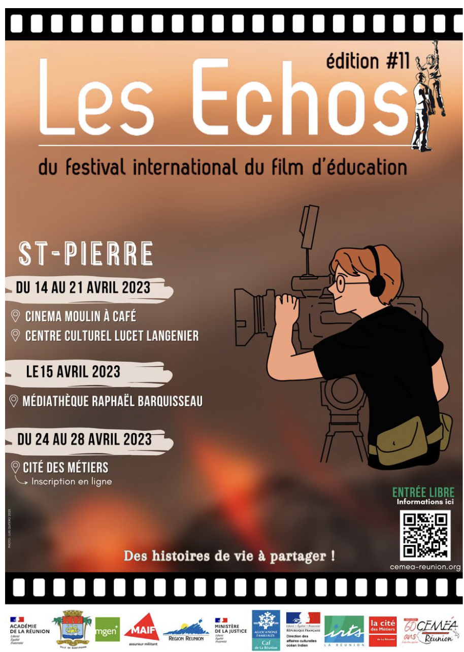 Cinéma : La 11e édition du Festival "Echos" aura lieu du 14 au 28 avril 2023 à St-Pierre