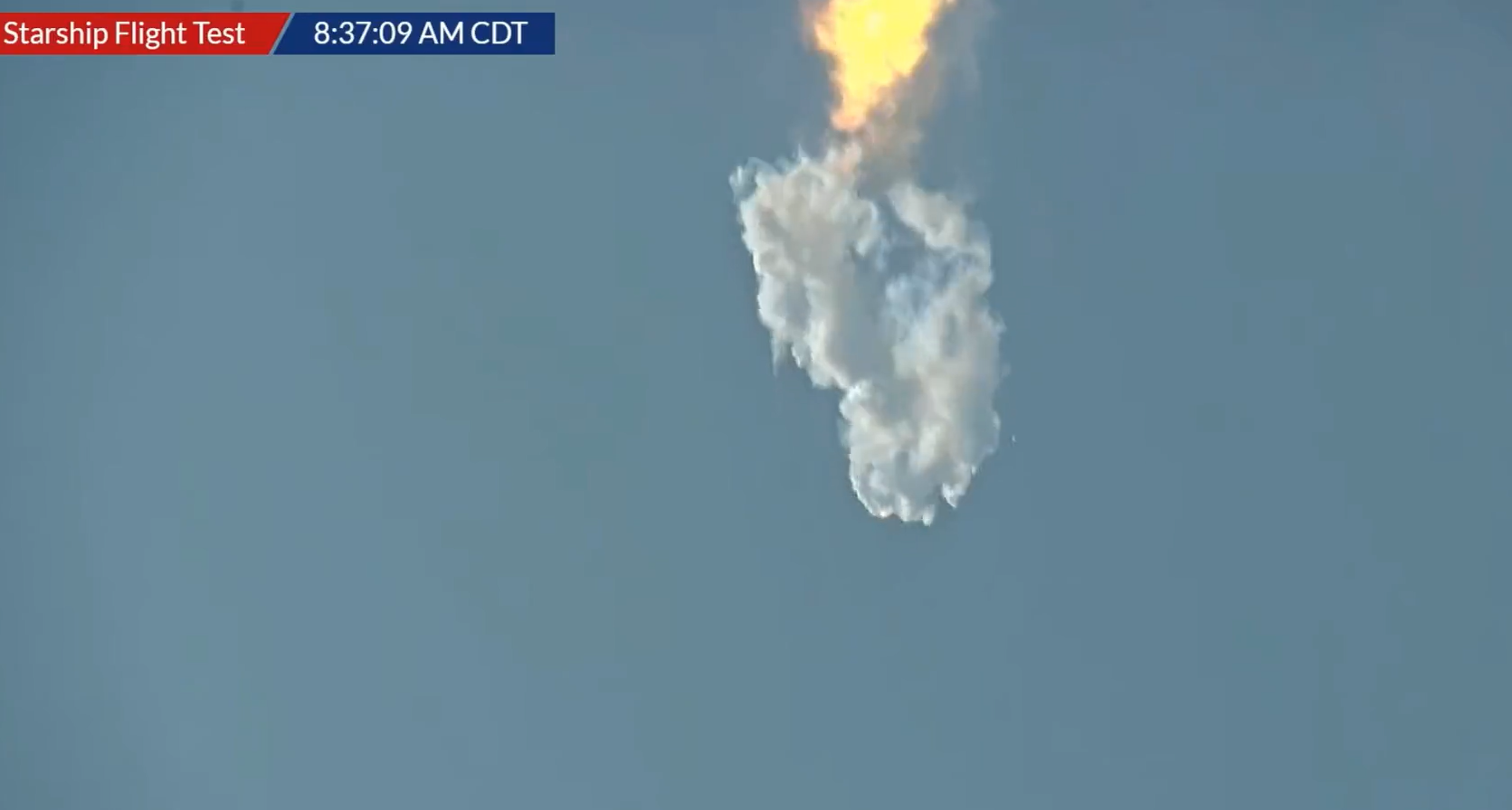 La fusée Starship de SpaceX explose en plein vol