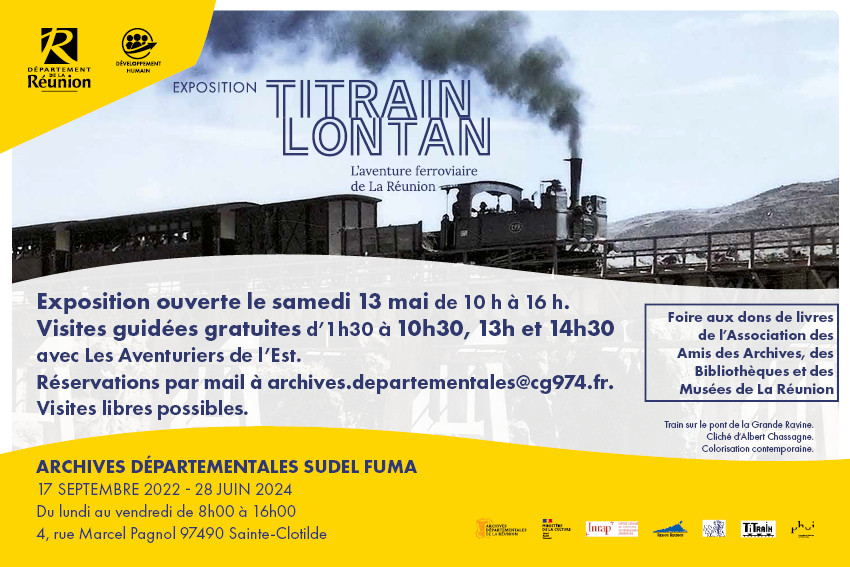 Exposition TiTrain Lontan - visites guidées ce samedi 13 mai