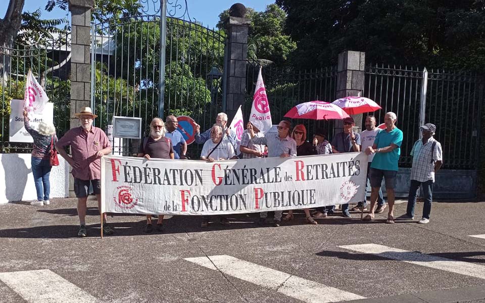 Saint-Pierre : Des retraités manifestent pour une revalorisation de leur pension