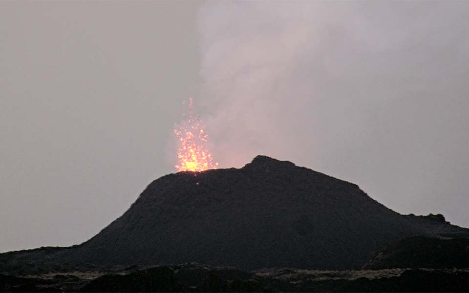 Photo : Facebook - Observatoire volcanologique du Piton de la Fournaise