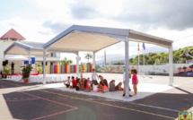 Ecole Iris Hoarau, un préau et un jardin pédagogique inaugurés