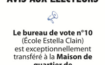 Notre Dame des Champs : Transfert pour le bureau de vote n°10