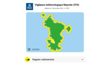Vigilance Jaune Vagues Submersion à Mayotte
