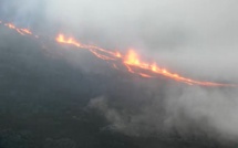 Dispositif de l'éruption en cours au Piton de la Fournaise