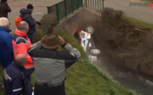 Vidéo - Rallye : Réhane Gany s'encastre sous un pont