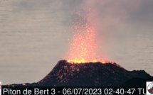 Piton de la Fournaise : Édification d'un cône volcanique